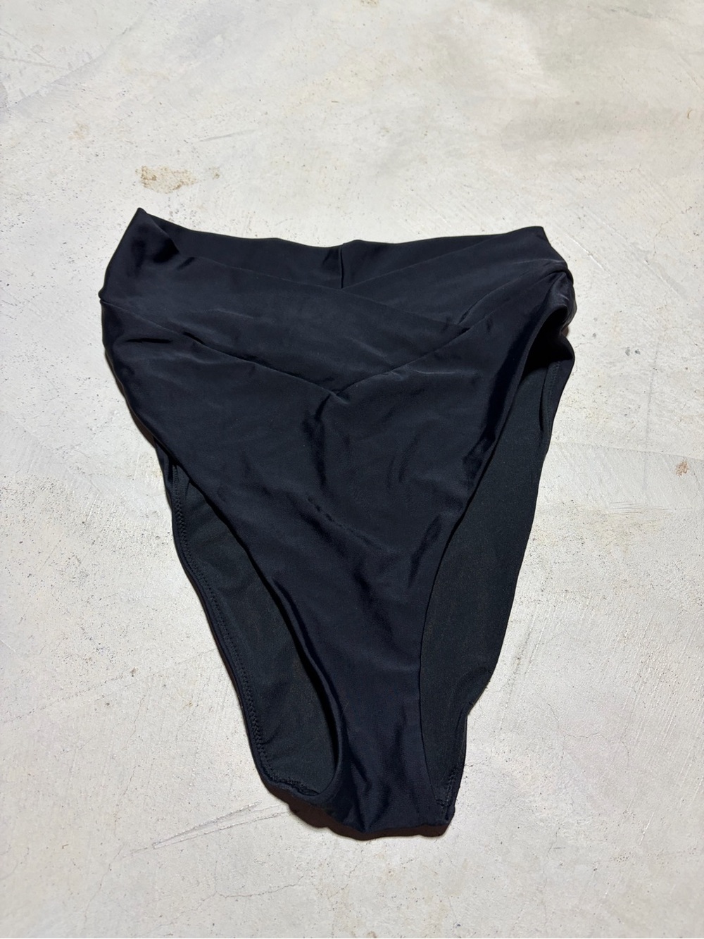Aerie Black High-Waist high cut cheeky Bottoms small